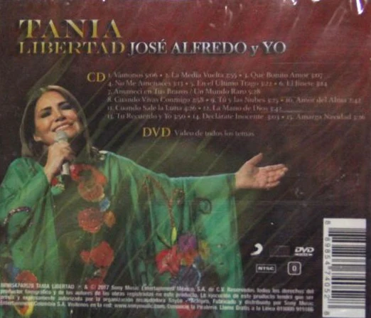 CD + DVD Tania Libertad – José Alfredo Y Yo - Image 2
