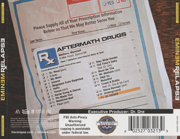 CD Eminem – Relapse - Image 2