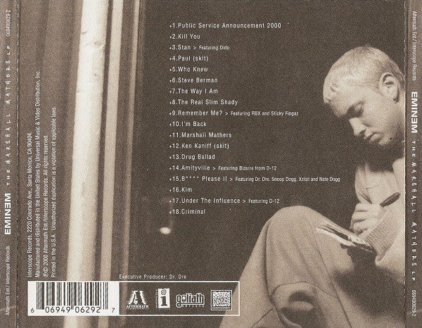 CD Eminem – The Marshall Mathers - Image 2