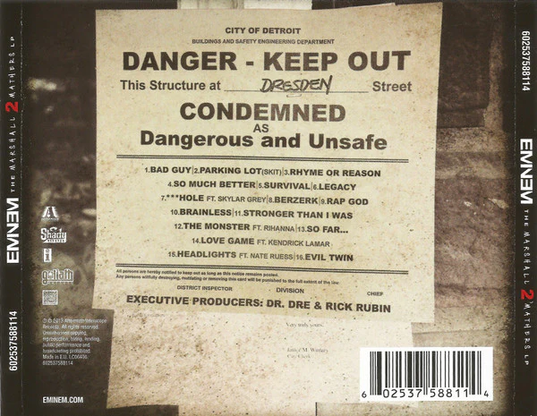CD Eminem – The Marshall Mathers LP2 - Image 2