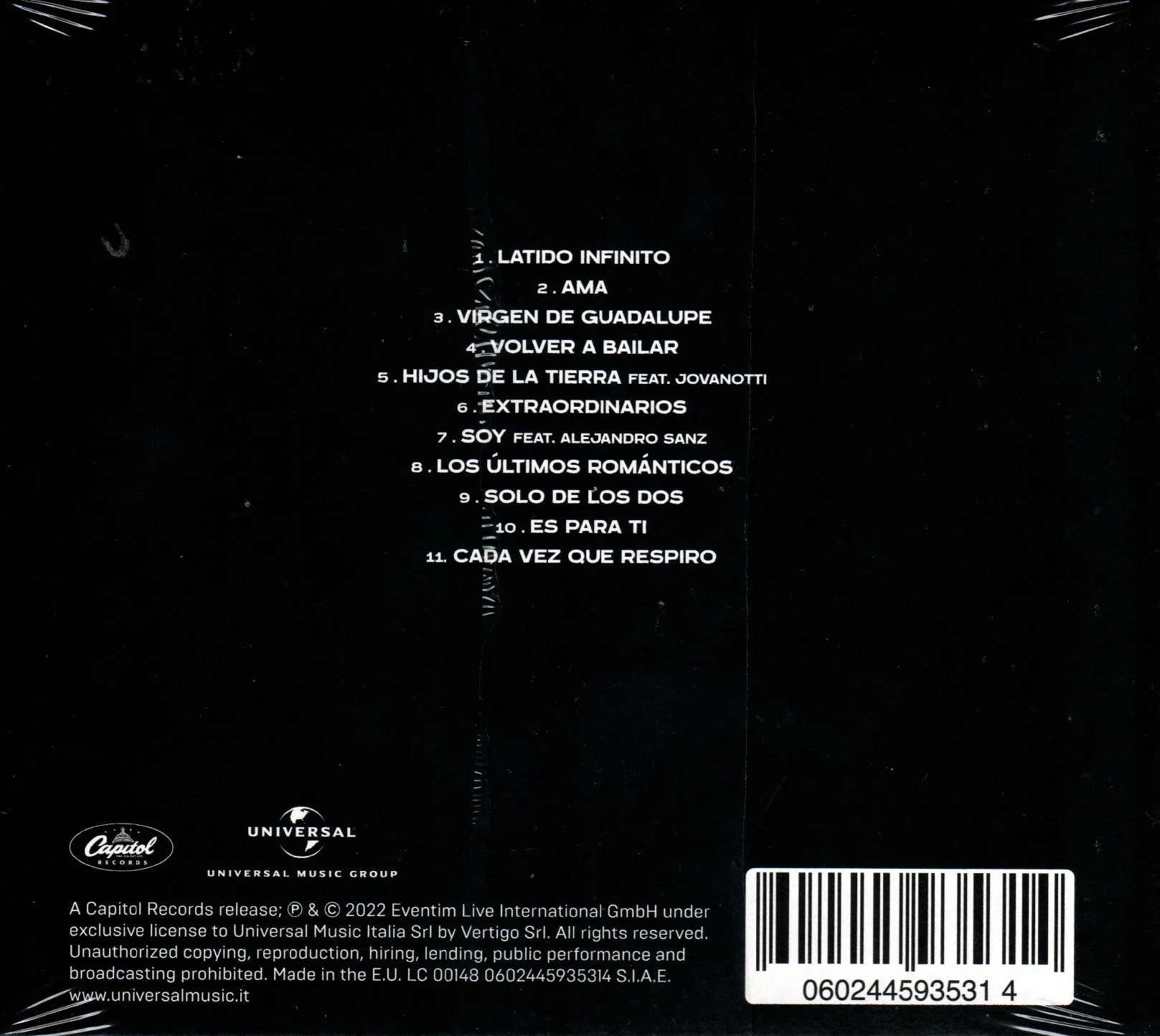 CD Eros Ramazzotti – Latido Infinito - Image 2