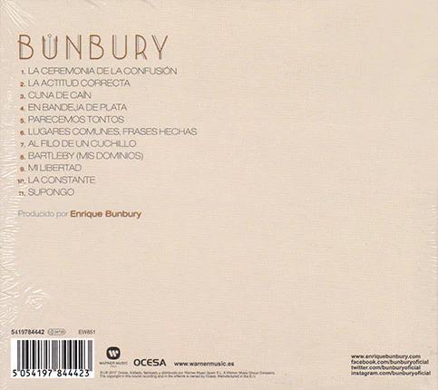 CD Enrique Bunbury ‎– Expectativas - Image 2