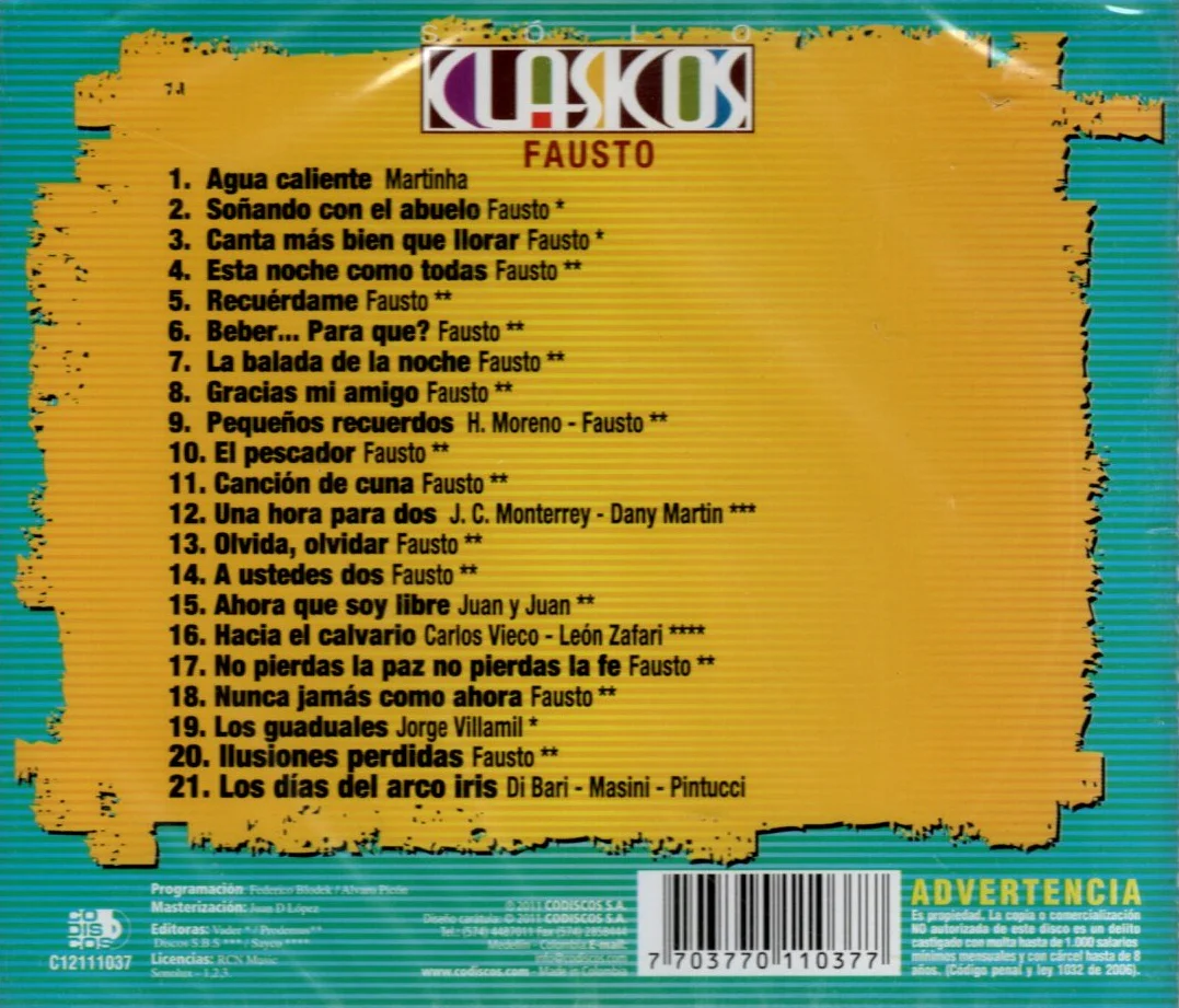 CD Fausto - Solo clásicos - Image 2