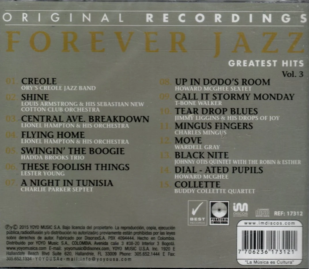 CD Forever Jazz - Gratest Hits Vol. 3 - Image 2