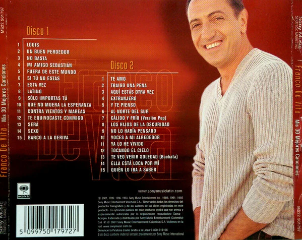 CD Franco De Vita – Mis 30 Mejores Canciones - Image 2
