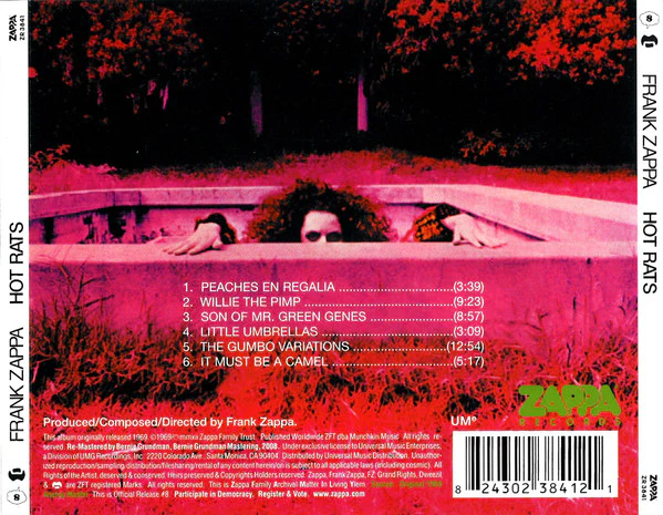 CD Frank Zappa – Hot Rats - Image 2
