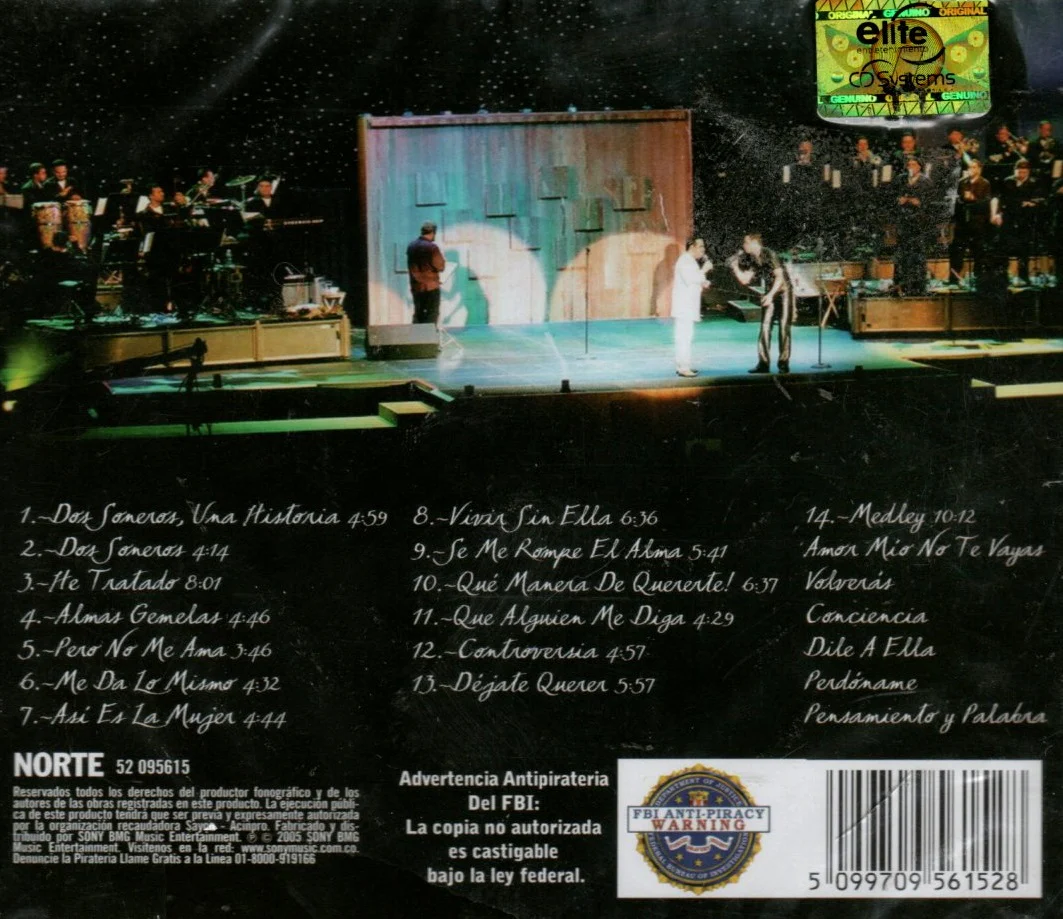 CD Gilberto Santa Rosa - Dos Soneros Una Historia - Image 2