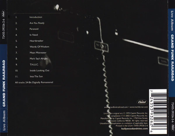 CD Grand Funk Railroad - Live Album - Image 2