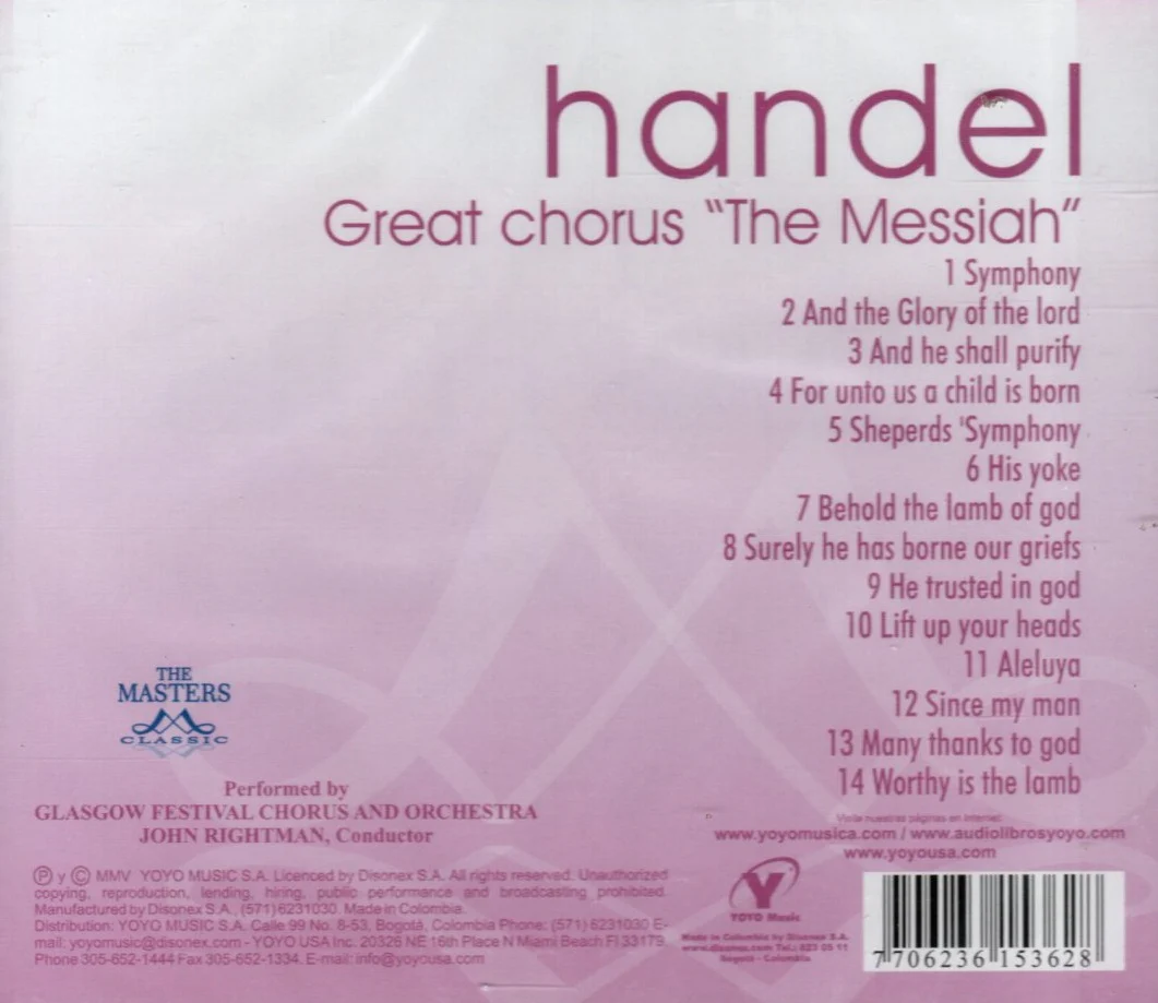 CD Handel - Great Chorus The Messiah - Image 2