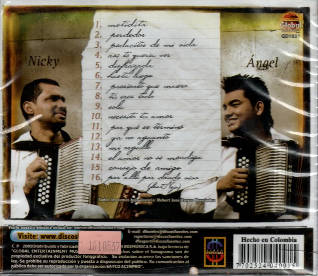 CD Hebert Vargas - Pedacitos De Mi Vida - Image 2