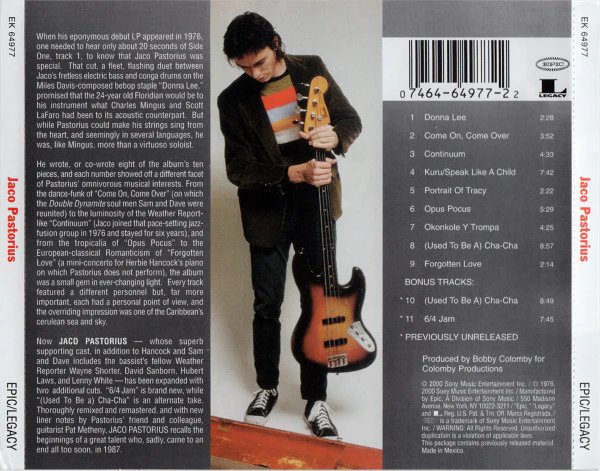 CD Jaco Pastorius – Jaco Pastorius - Image 2