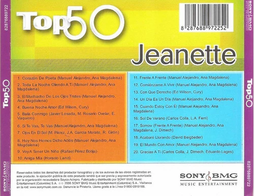 CD Jeanette - Colección Top 50 - Image 2
