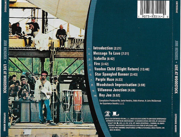 CD Jimi Hendrix – Live At Woodstock - Image 2