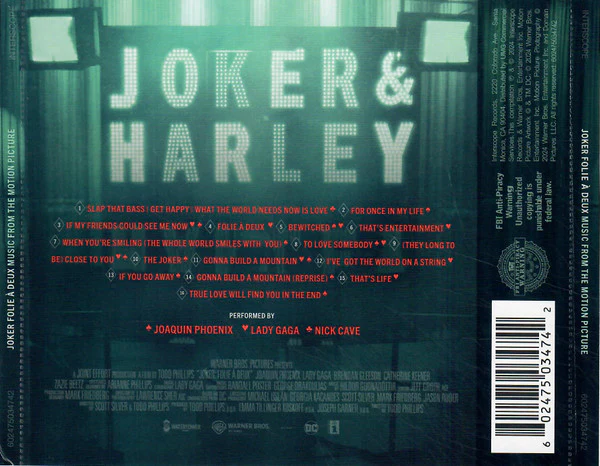 CD Joaquin Phoenix, Lady Gaga – Joker: Folie À Deux (Music From The Motion Picture) - Image 2