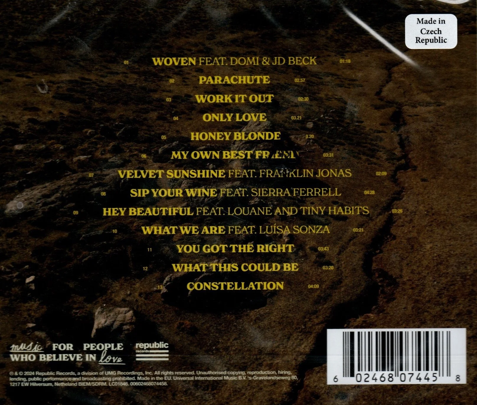 CD Joe Jonas – Music For People Who Believe In Love - Image 2