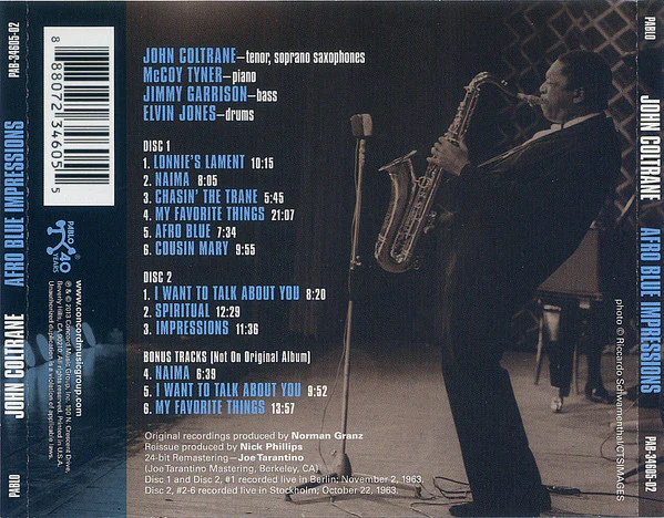 CD John Coltrane – Afro Blue Impressions - Image 2