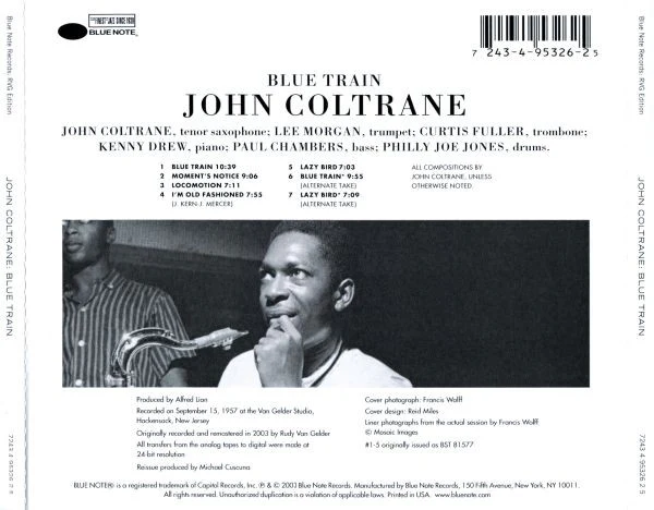 CD John Coltrane ‎– Blue Train - Image 2