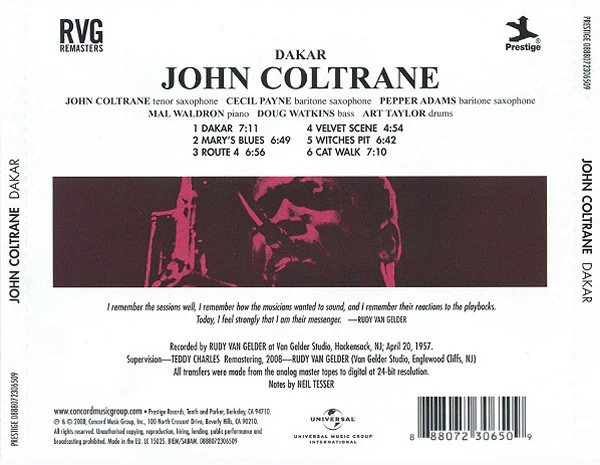 CD John Coltrane – Dakar - Image 2