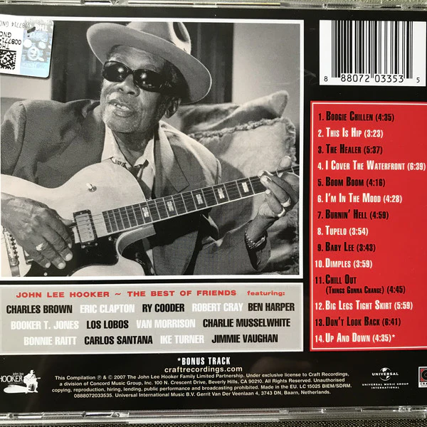 CD John Lee Hooker – The Best Of Friends - Image 2