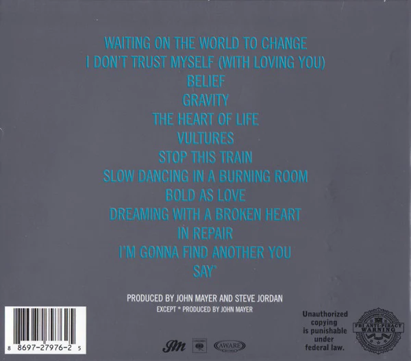 CD John Mayer ‎– Continuum - Image 2