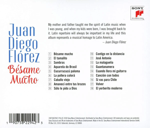 CD Juan Diego Florez ‎– Bésame Mucho - Image 2