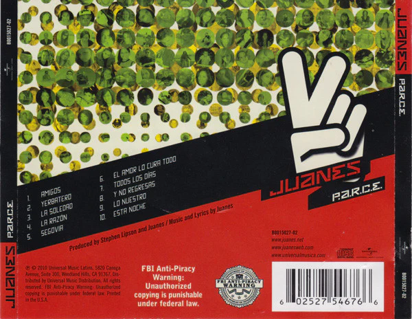 CD Juanes – P.A.R.C.E. - Image 2