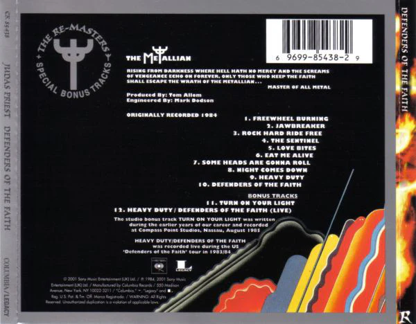 CD Judas Priest – Defenders Of The Faith - Image 2