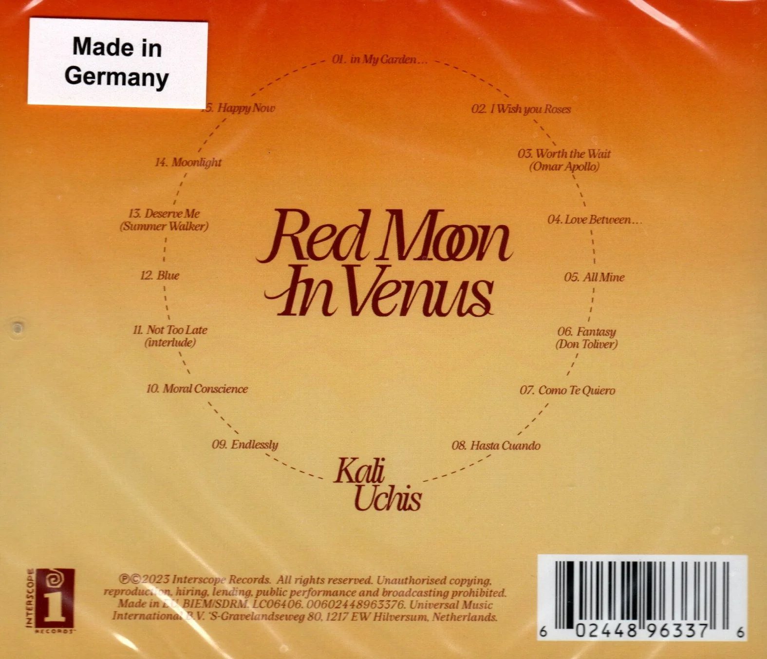 CD Kali Uchis - Red Moon In Venus - Image 2