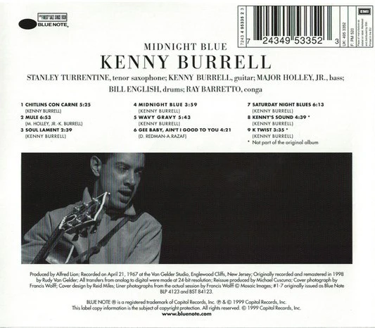 CD Kenny Burrell – Midnight Blue - Image 2