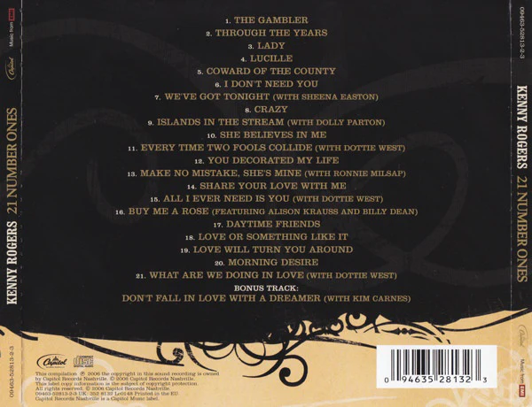 CD Kenny Rogers – 21 Number Ones - Image 2