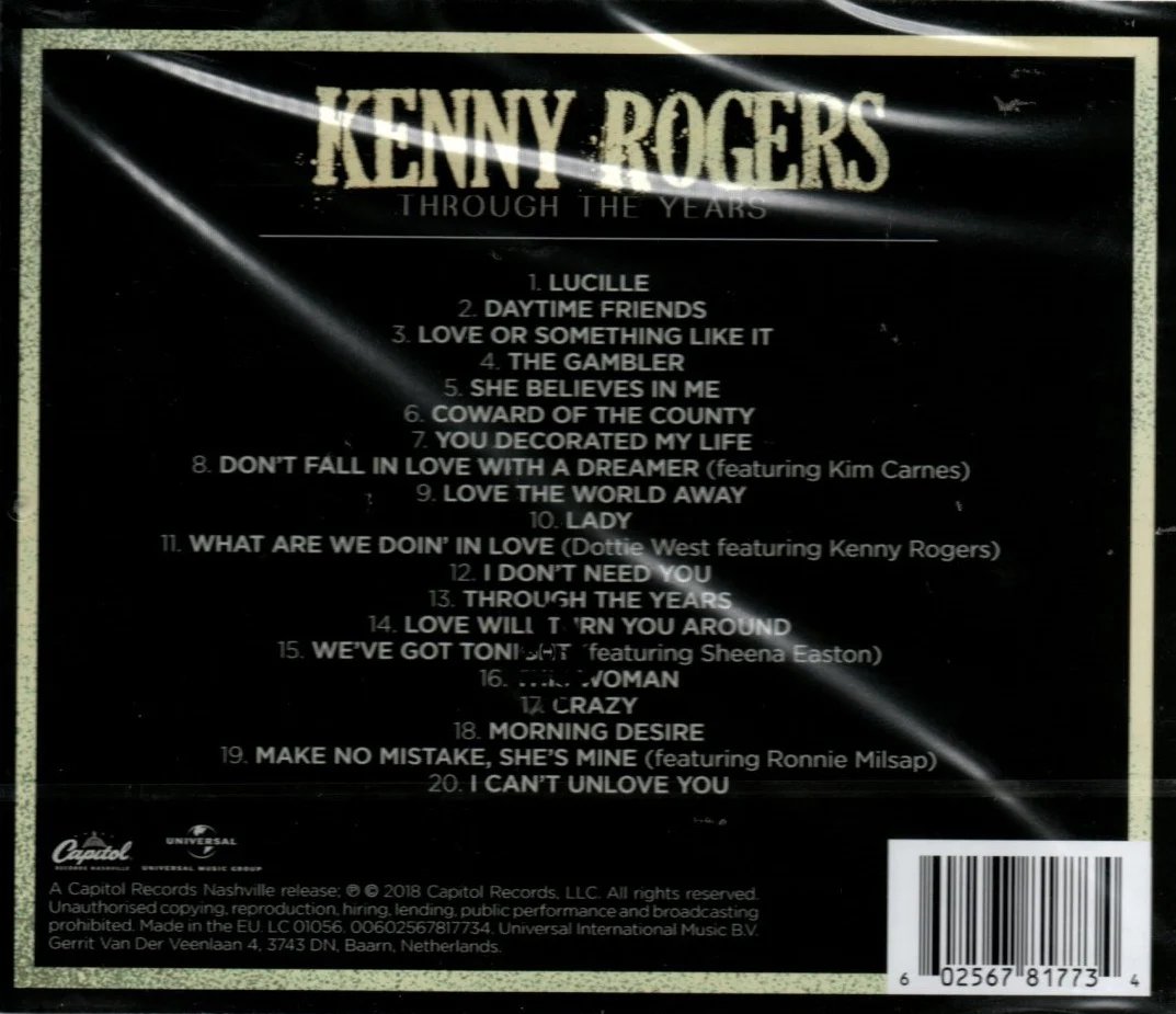 CD Kenny Rogers – Through the Years: The Best of Kenny Rogers - Image 2