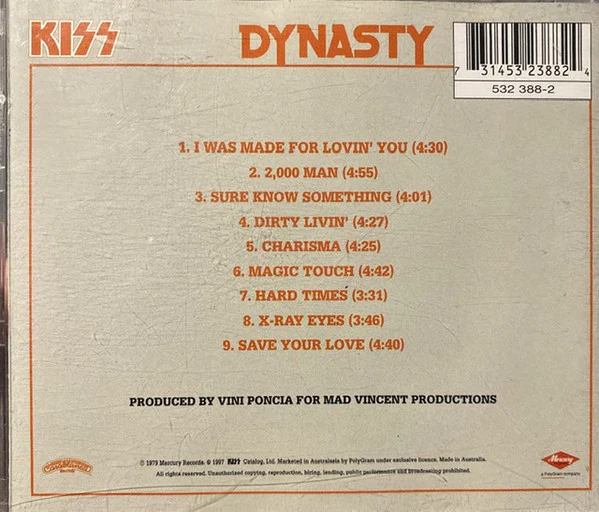 CD Kiss – Dynasty - Image 2