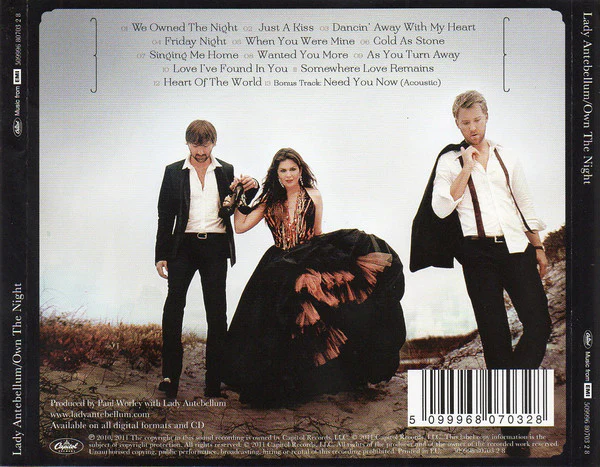 CD Lady Antebellum – Own The Night - Image 2