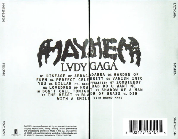 CD Lady Gaga – Mayhem - Image 2