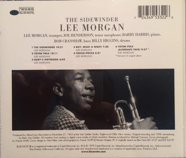 CD Lee Morgan – The Sidewinder - Image 2