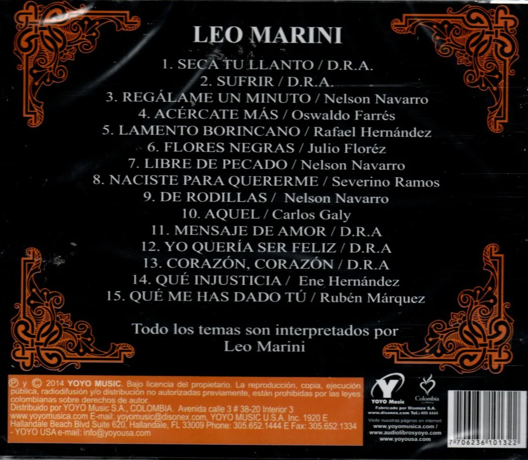 CD Leo Marini - Series Inmortales / El romántico de siempre - Image 2