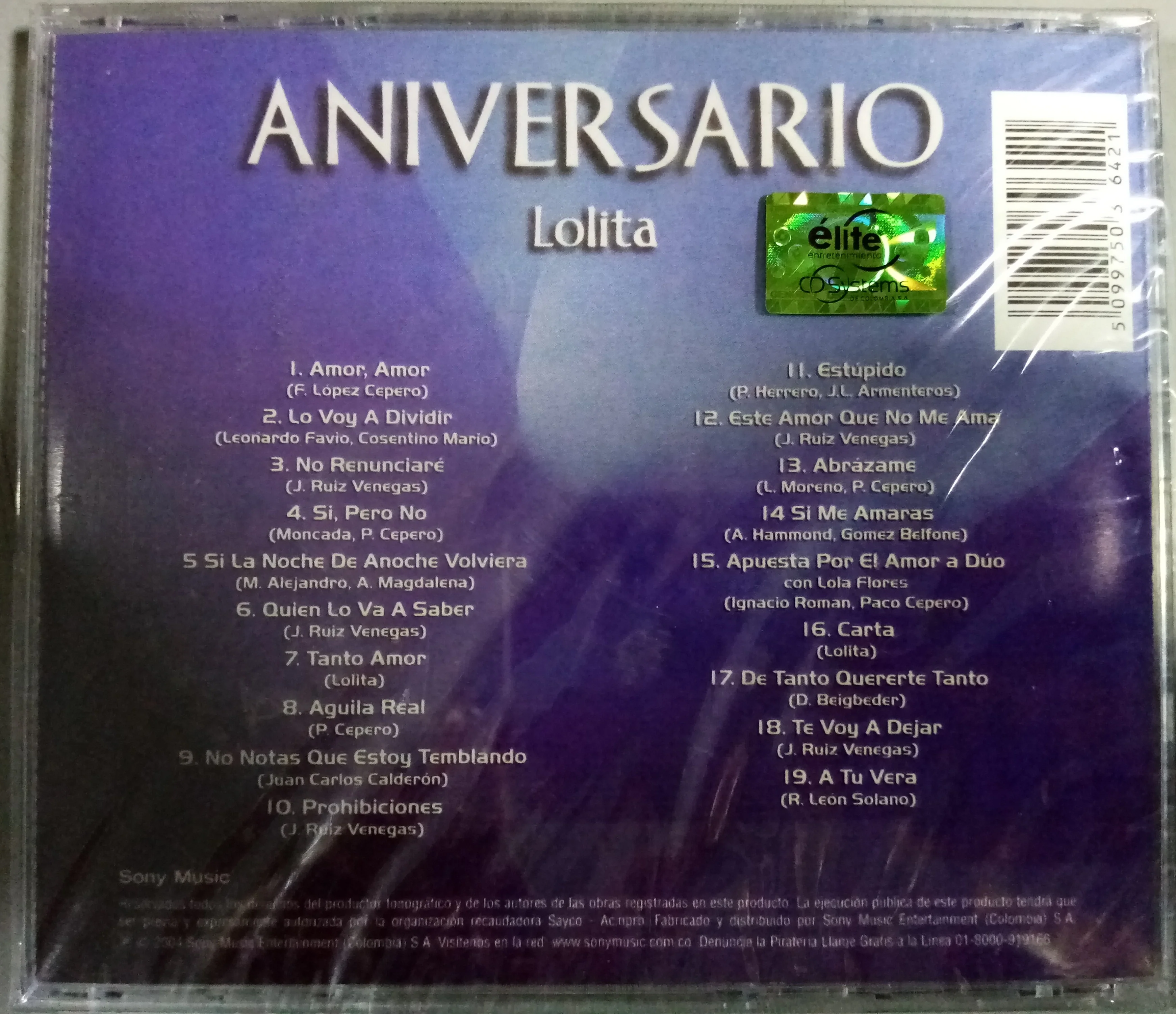 CD Lolita - Aniversario - Image 2