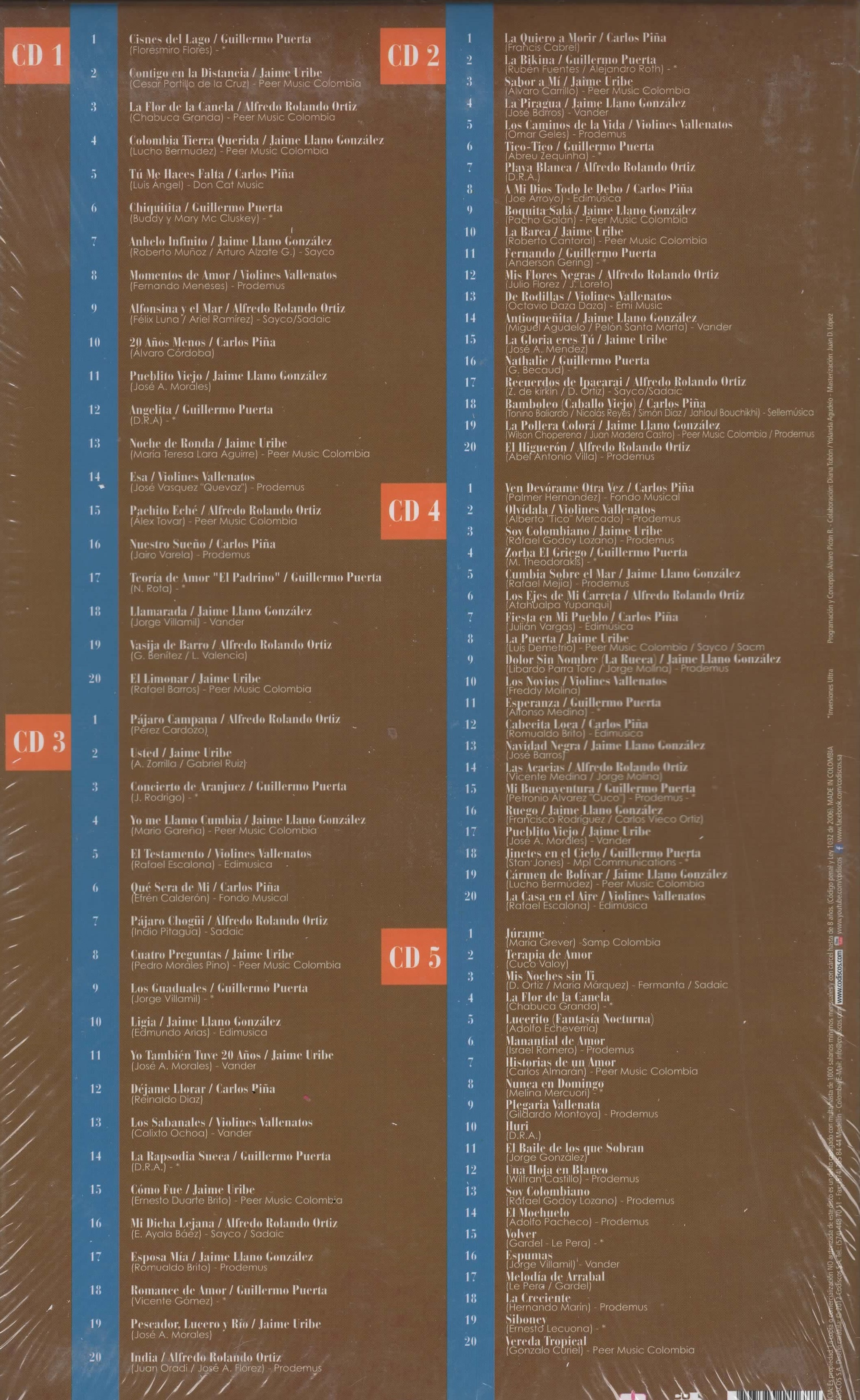 CD Los 100 mejores de la música instrumental Codiscos - Image 2