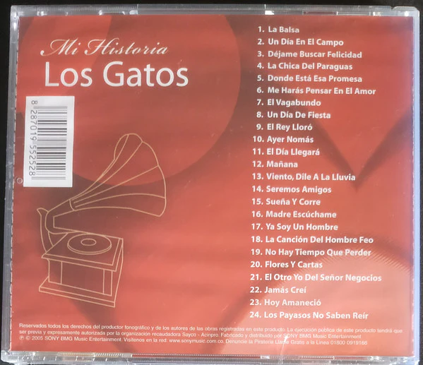 CD Los Gatos – Mi Historia 24 Temas Originales - Image 2