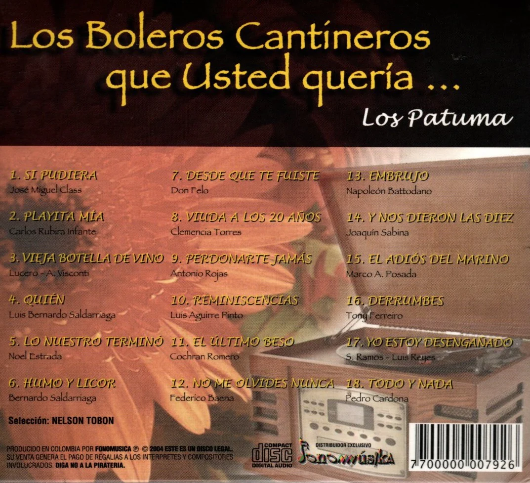 CD Los Patuma - Los Boleros Que Usted Quería - Image 2