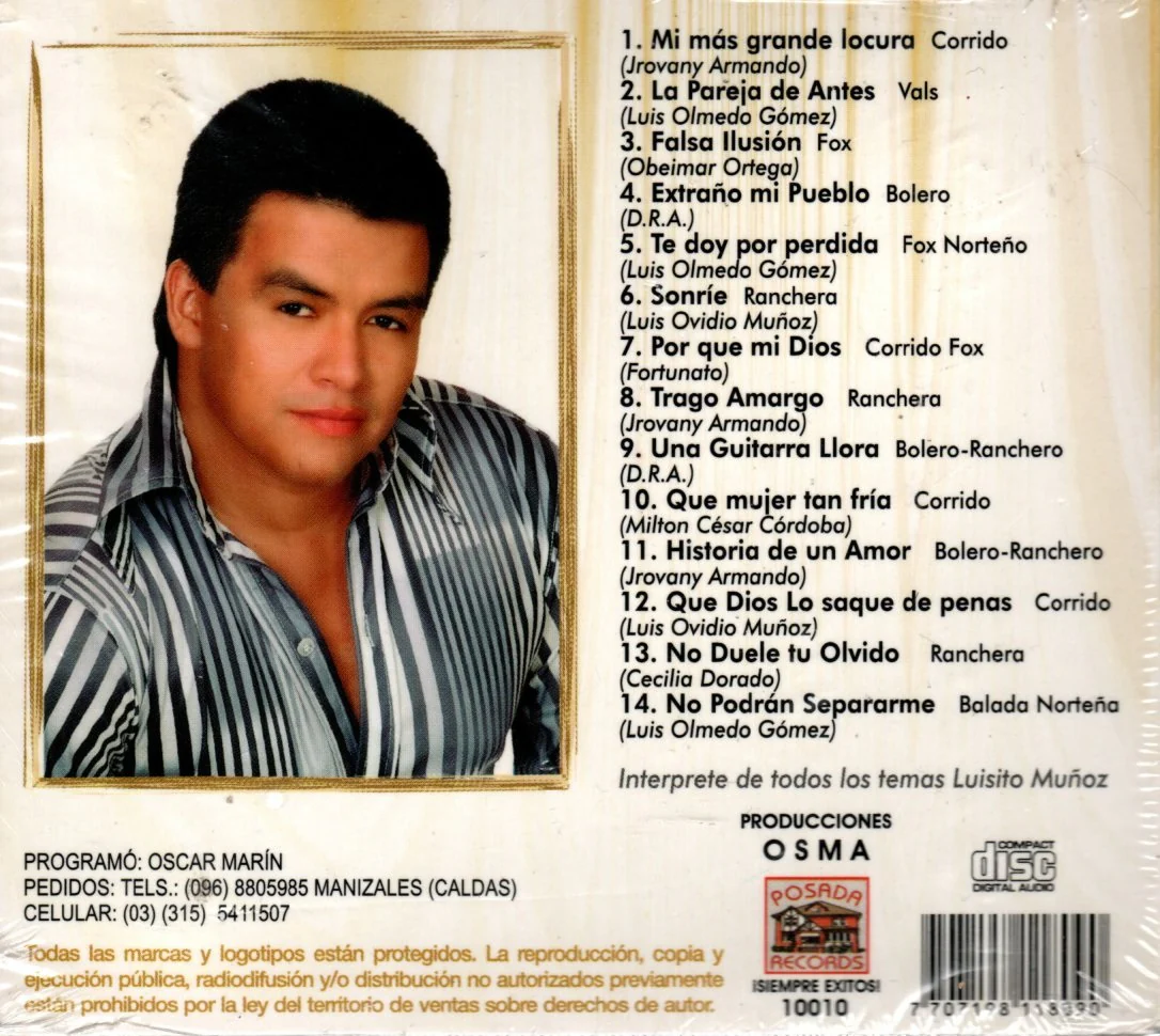 CD Luisito Muñoz - Mi Más Grande Locura - Image 2