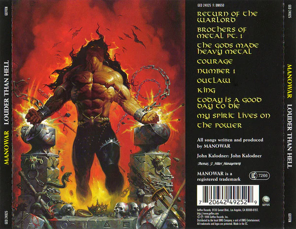 CD Manowar ‎– Louder Than Hell - Image 2