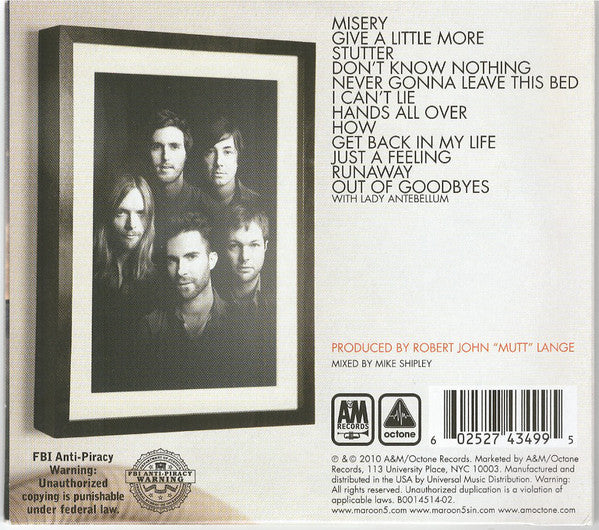 CD Maroon 5 - Hands All Over - Image 2
