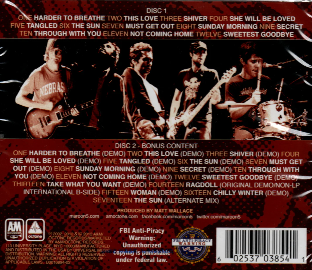CD x 2 Maroon 5 - Songs About Jane - Image 3