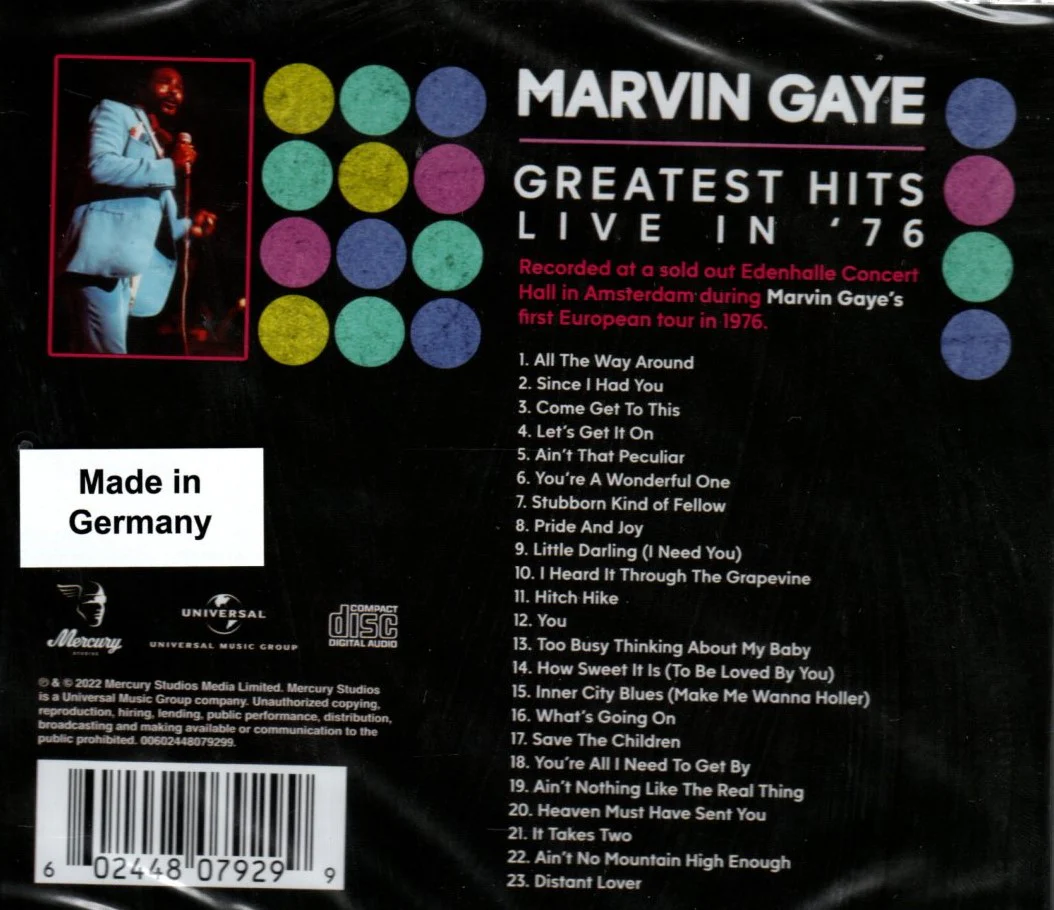 CD Marvin Gaye – Greatest Hits Live In '76 - Image 2