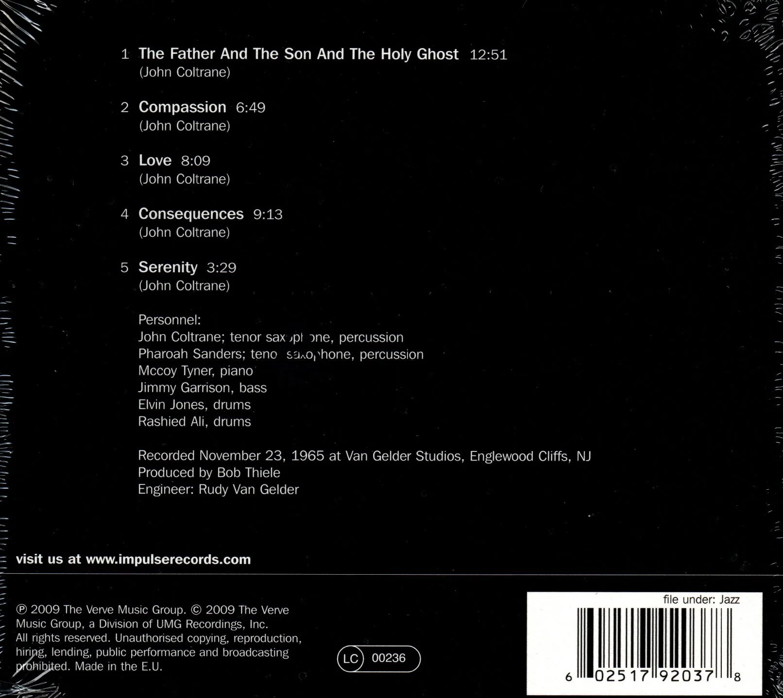 CD John Coltrane - Meditations - Image 2