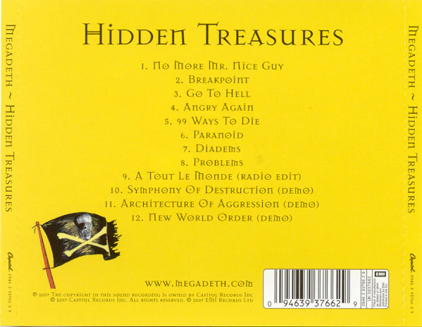 CD Megadeth – Hidden Treasures - Image 2