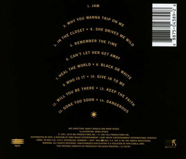 CD Michael Jackson – Dangerous - Image 2