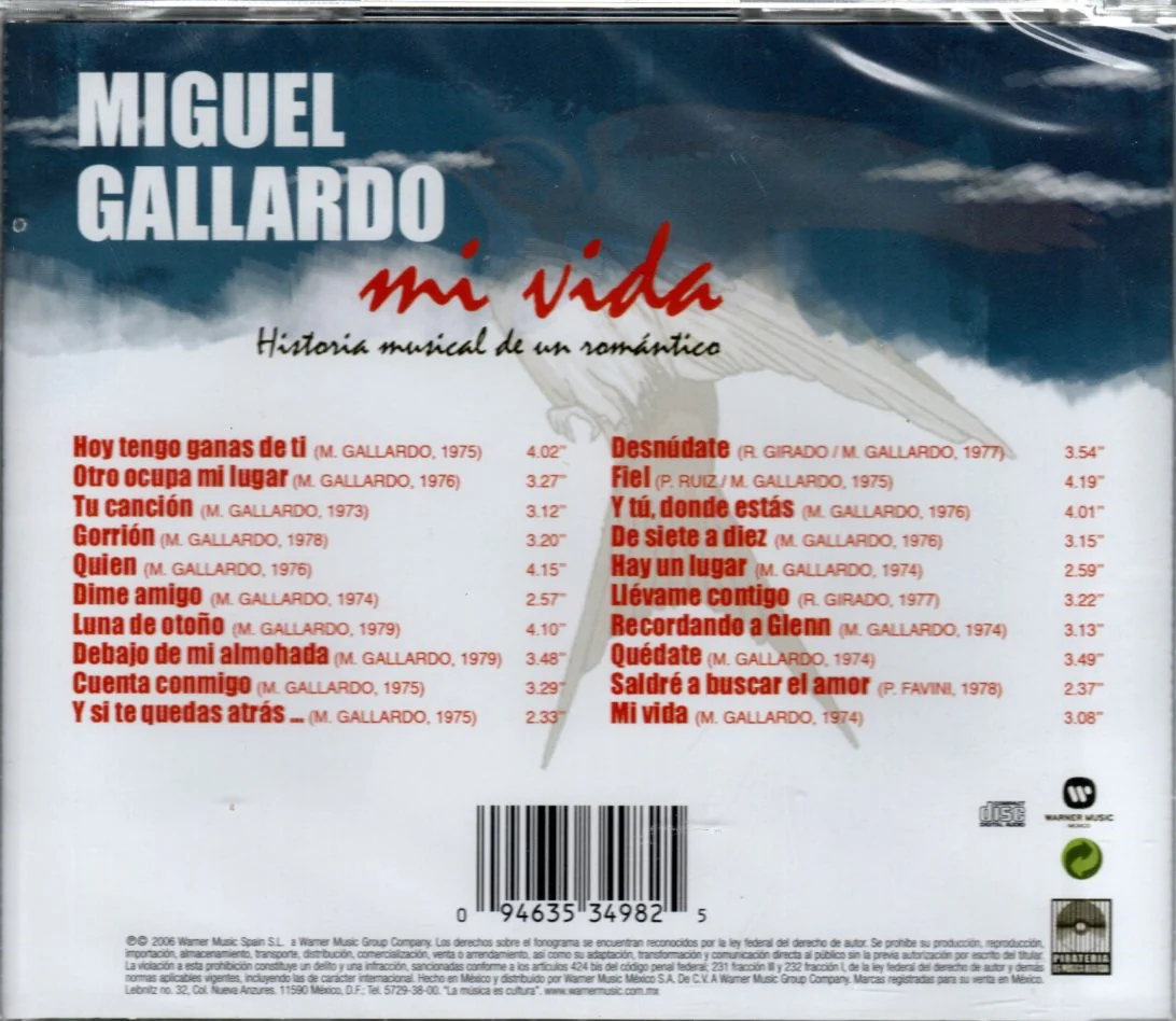 CD Miguel Gallardo - Mi Vida - Image 2