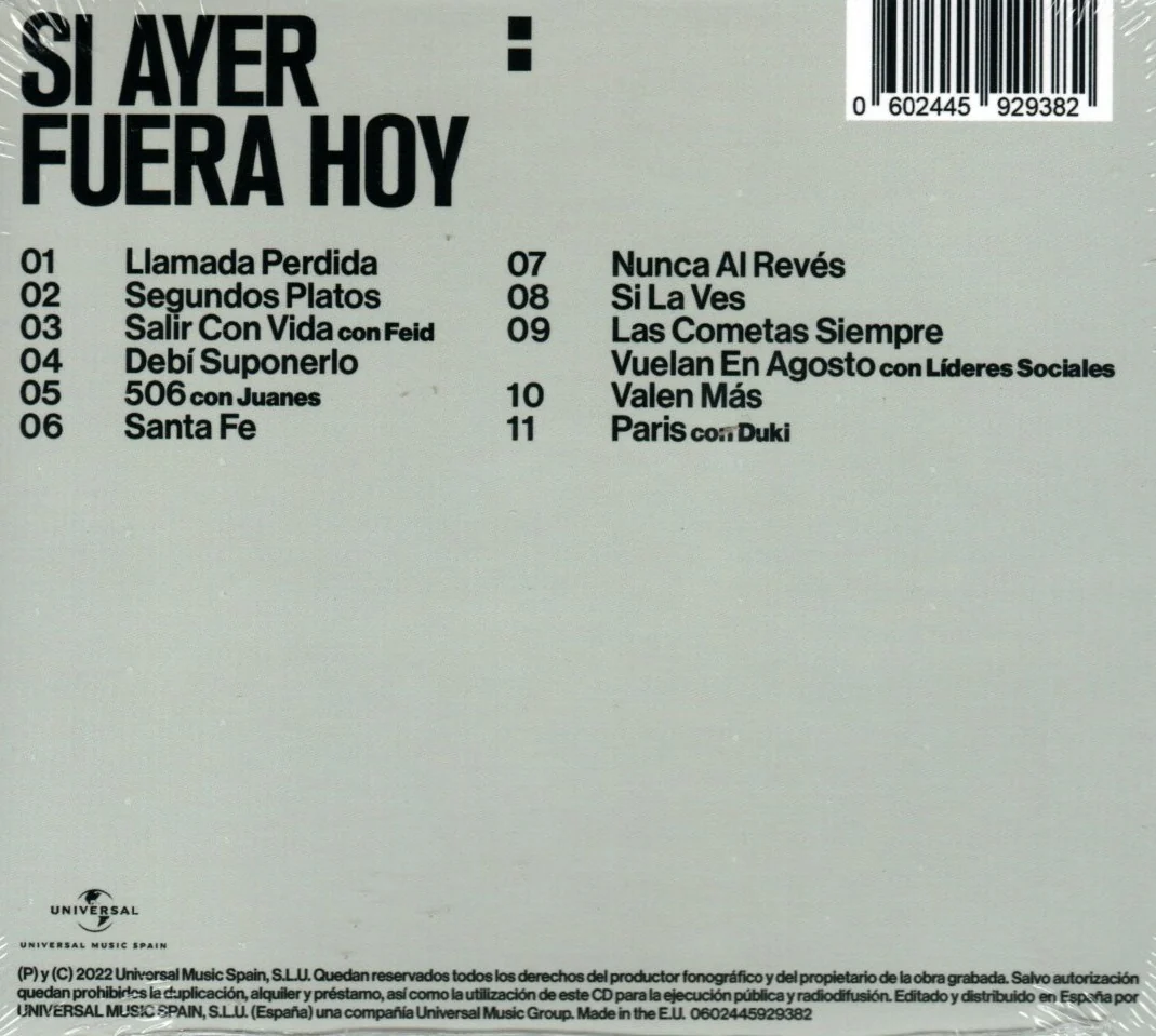 CD Morat - Si Ayer Fuera Hoy - Image 2